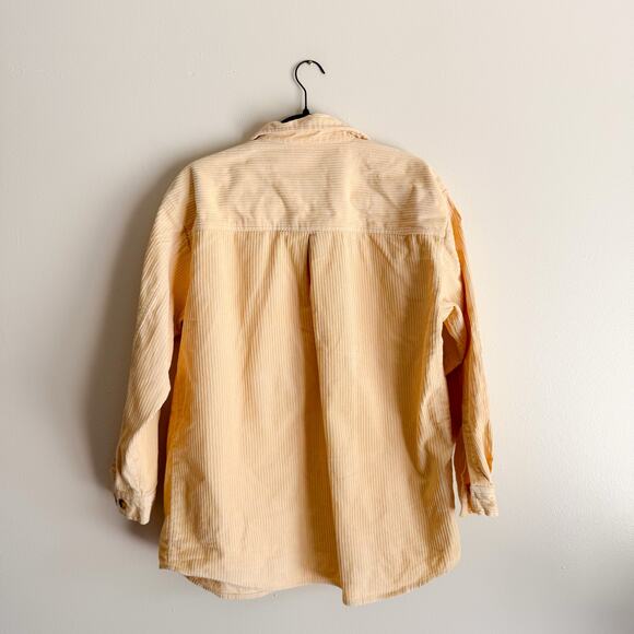 Vintage Paul Harris Design Butter Yellow Corduroy Button Up Top - Small - Picture 5 of 6